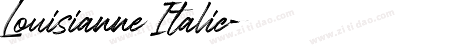 Louisianne Italic字体转换